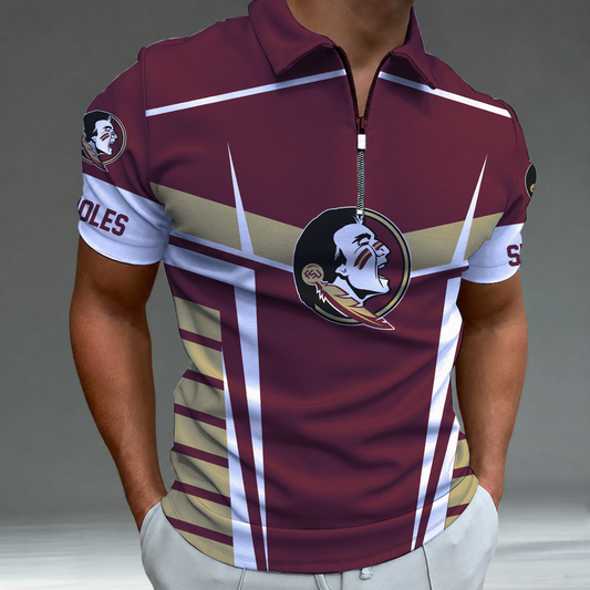 [TOUCHDOWN DEAL] NEW CUSTOMIZED NCAA FBS21 FLS FLORIDA STATE SEMINOLES POLO SHIRT