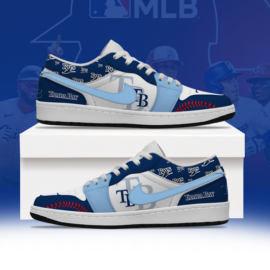 [HOMERUN DEAL] NEW CUSTOMIZED MLB21 TBR TAMPA BAY RAYS AIR JORDAN LOW SHOES