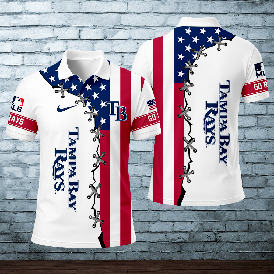 [HOMERUN DEAL] NEW CUSTOMIZED MLB21 TBR TAMPA BAY RAYS POLO SHIRT