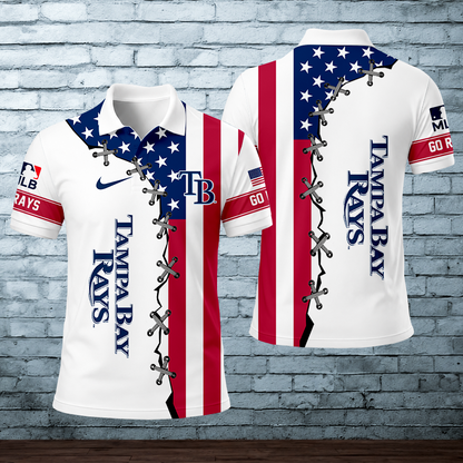 [HOMERUN DEAL] NEW CUSTOMIZED MLB21 TBR TAMPA BAY RAYS POLO SHIRT