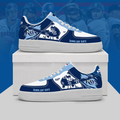 [HOMERUN DEAL] NEW CUSTOMIZED MLB21 TBR TAMPA BAY RAYS AF1 SHOES