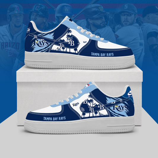 [HOMERUN DEAL] NEW CUSTOMIZED MLB21 TBR TAMPA BAY RAYS AF1 SHOES