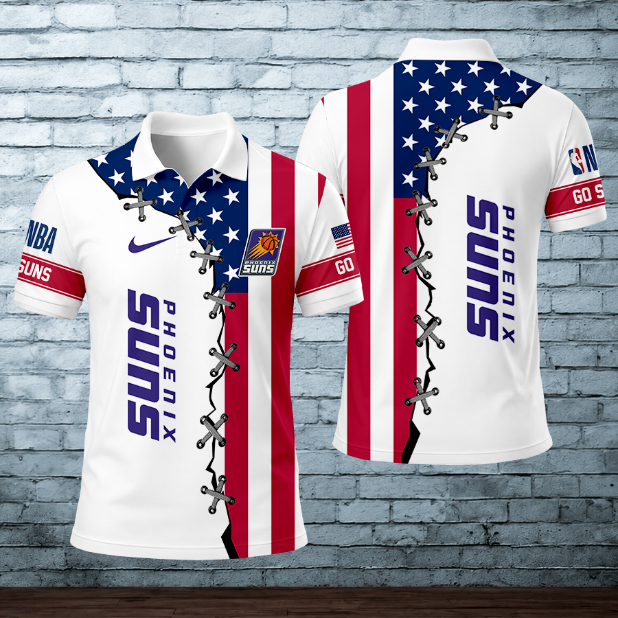 [HOT DEAL] NEW CUSTOMIZED NBA21 PSU PHOENIX SUNS POLO SHIRT