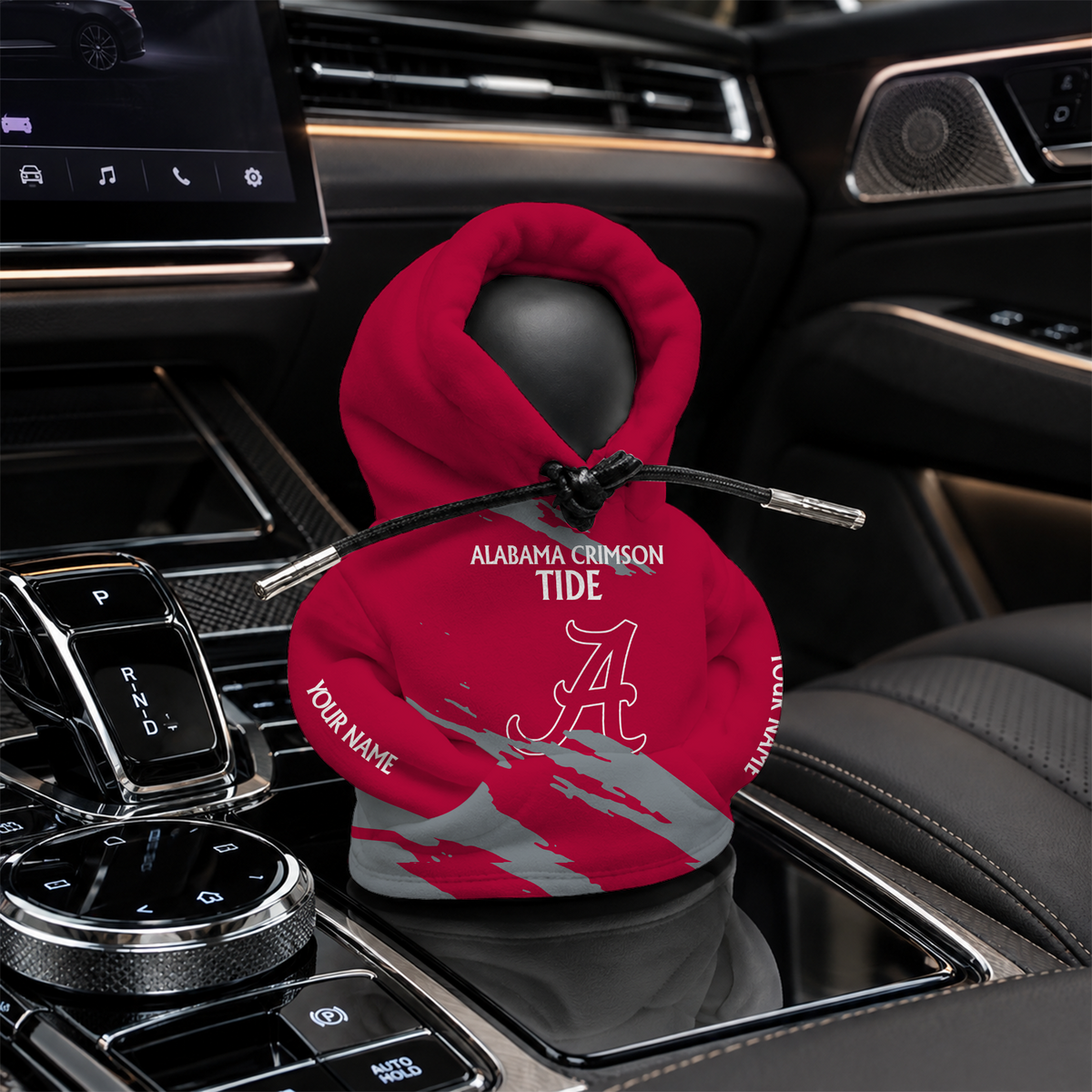 [HOMERUN DEAL] NEW CUSTOMIZED NCAA CWS21 ABC ALABAMA CRIMSON TIDE AUTOMOTIVE HOODIE SHIFT KNOB COVER