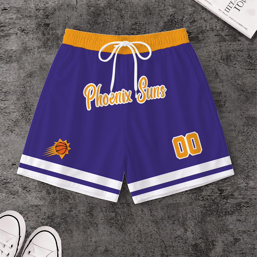 [HOT DEAL] NEW CUSTOMIZED NBA21 PSU PHOENIX SUNS SHORT PANTS