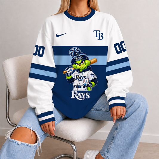 [HOMERUN DEAL] NEW CUSTOMIZED MLB21 TBR TAMPA BAY RAYS UNISEX SWEATSHIRT