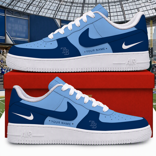 [HOMERUN DEAL] NEW CUSTOMIZED MLB21 TBR TAMPA BAY RAYS AF1 SHOES