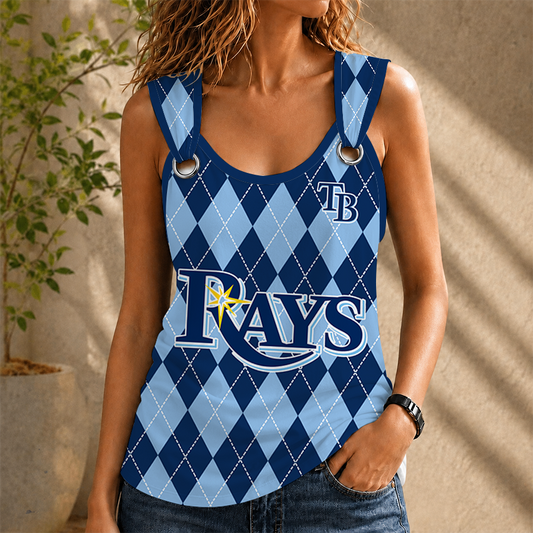 [HOMERUN DEAL] NEW CUSTOMIZED MLB21 TBR TAMPA BAY RAYS O-RING SHOULDER TANK TOP