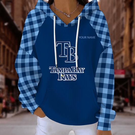 [HOMERUN DEAL] NEW CUSTOMIZED MLB21 TBR TAMPA BAY RAYS RIBBED HOODIE & SWEATSHIRT