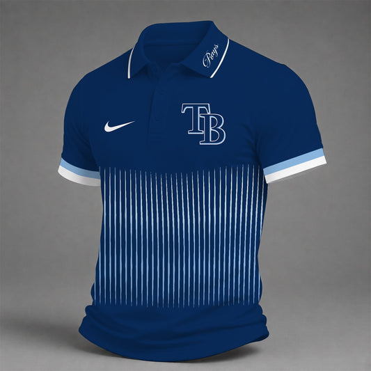 [HOMERUN DEAL] NEW CUSTOMIZED MLB21 TBR TAMPA BAY RAYS POLO SHIRT
