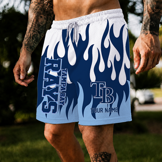 [HOMERUN DEAL] NEW CUSTOMIZED MLB21 TBR TAMPA BAY RAYS SHORT PANTS