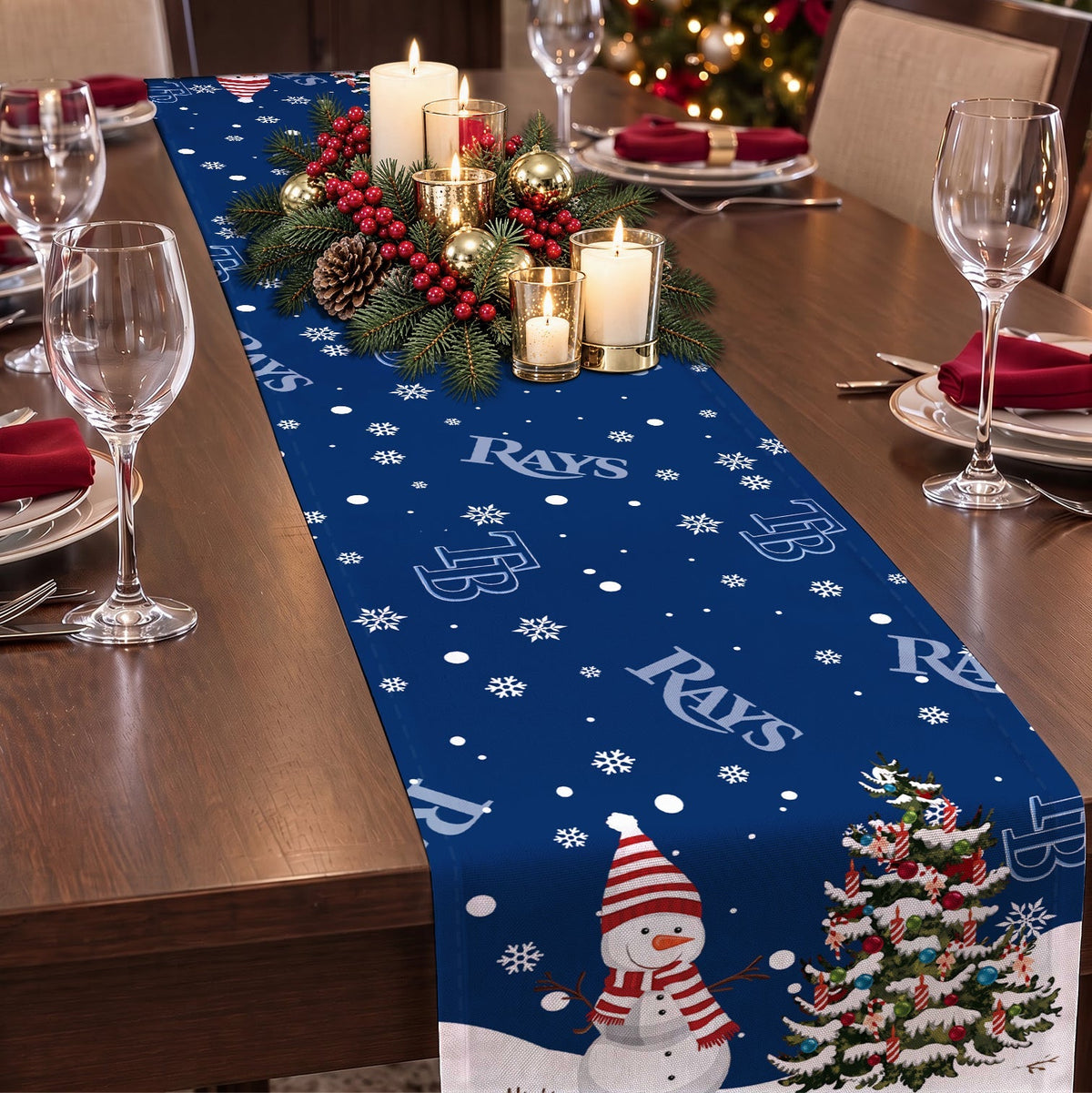 [HOMERUN DEAL] NEW CUSTOMIZED MLB21 TBR TAMPA BAY RAYS TABLE RUNNER