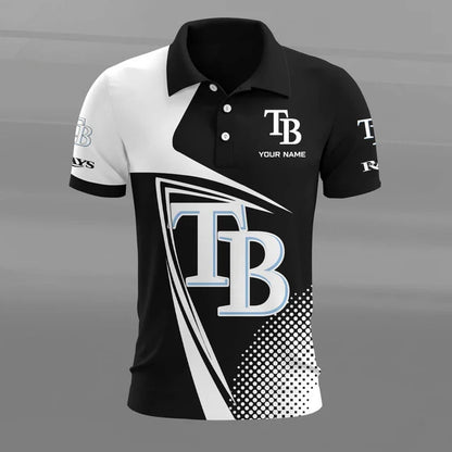[HOMERUN DEAL] NEW CUSTOMIZED MLB21 TBR TAMPA BAY RAYS POLO SHIRT