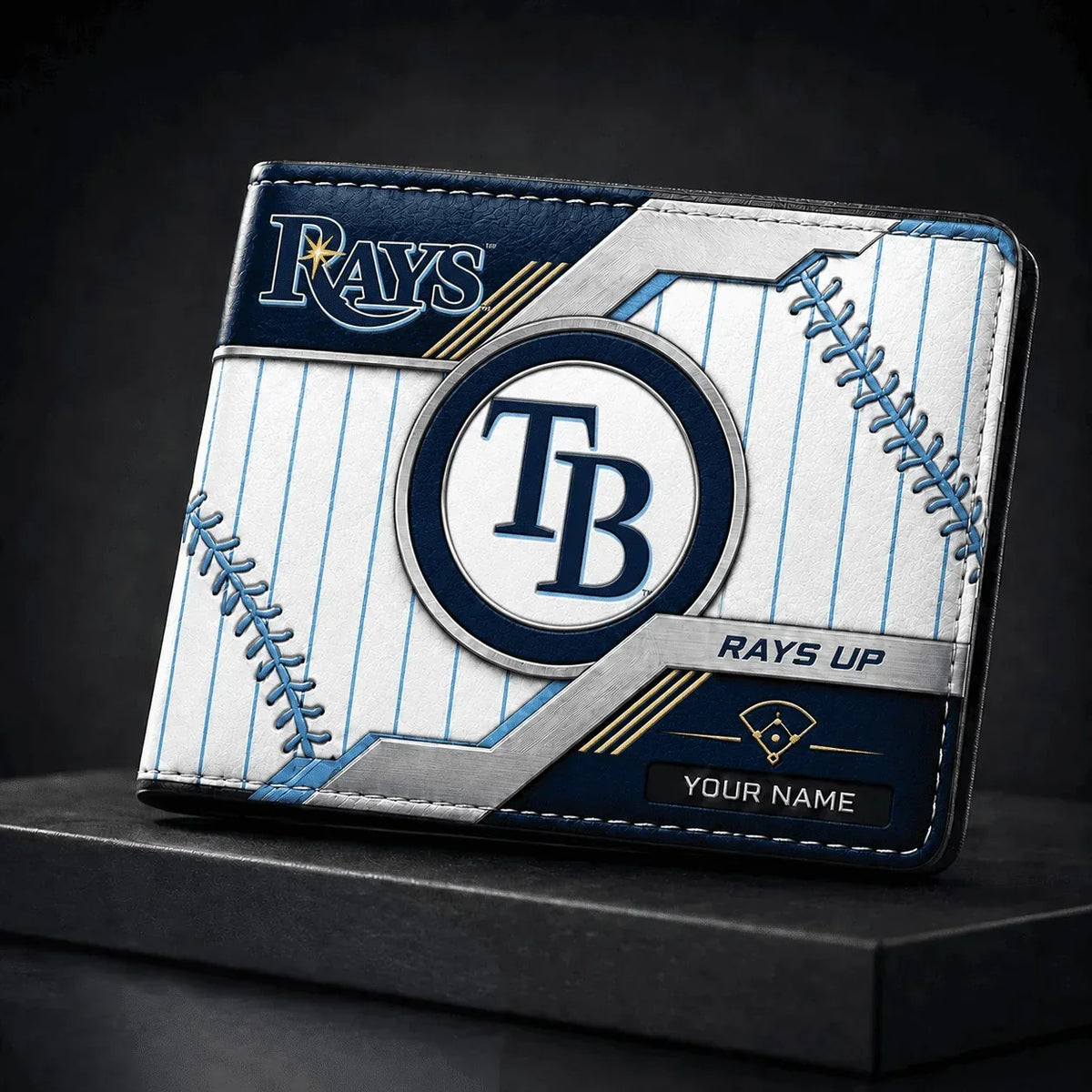 [HOMERUN DEAL] NEW CUSTOMIZED MLB21 TBR TAMPA BAY RAYS LEATHER WALLET