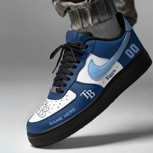 [HOMERUN DEAL] NEW CUSTOMIZED MLB21 TBR TAMPA BAY RAYS AF1 SHOES