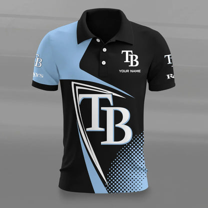 [HOMERUN DEAL] NEW CUSTOMIZED MLB21 TBR TAMPA BAY RAYS POLO SHIRT