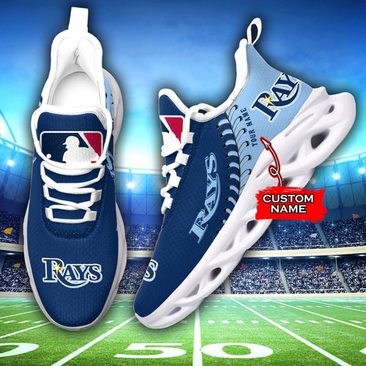 [HOMERUN DEAL] NEW CUSTOMIZED MLB21 TBR TAMPA BAY RAYS MAX SOUL SHOES