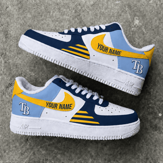 [HOMERUN DEAL] NEW CUSTOMIZED MLB21 TBR TAMPA BAY RAYS AF1 SHOES