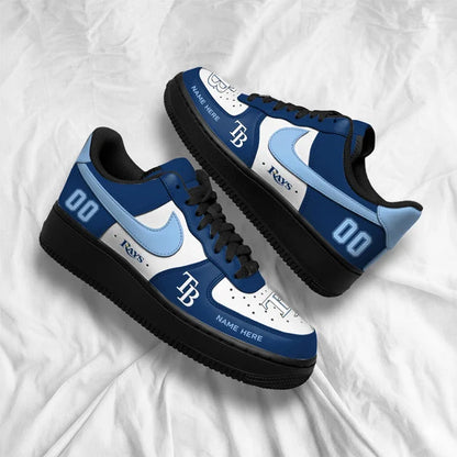 [HOMERUN DEAL] NEW CUSTOMIZED MLB21 TBR TAMPA BAY RAYS AF1 SHOES