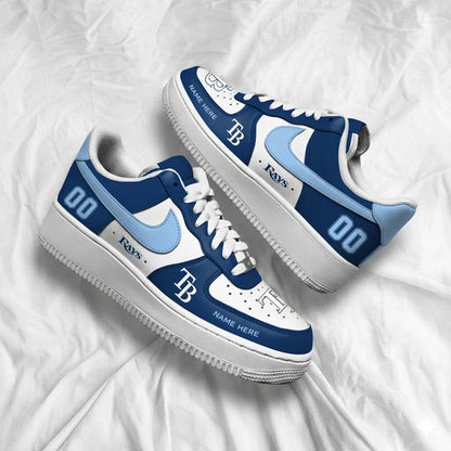 [HOMERUN DEAL] NEW CUSTOMIZED MLB21 TBR TAMPA BAY RAYS AF1 SHOES