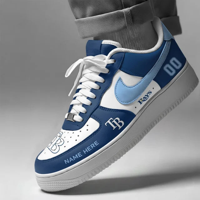 [HOMERUN DEAL] NEW CUSTOMIZED MLB21 TBR TAMPA BAY RAYS AF1 SHOES