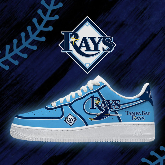 [HOMERUN DEAL] NEW CUSTOMIZED MLB21 TBR TAMPA BAY RAYS AF1 SHOES