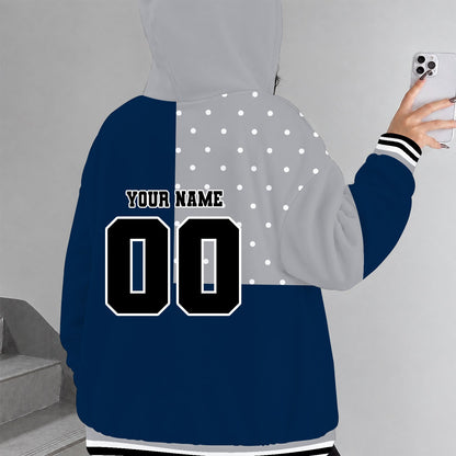 [SLAM DUNK DEAL] NEW CUSTOMIZED NCAA MAM21 UCH UCONN HUSKIES STRAPPY ZIP HOODIE