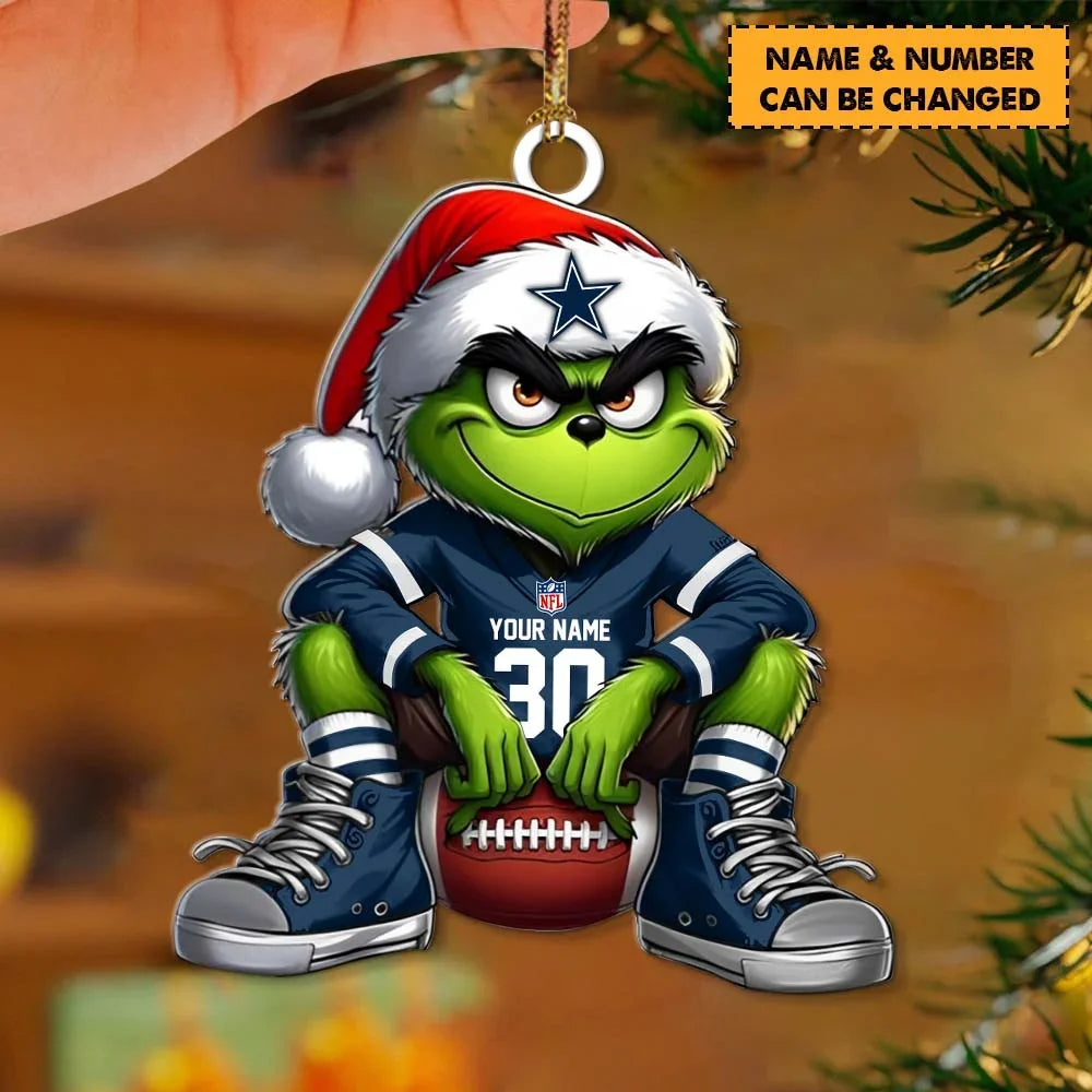 [TOUCHDOWN DEAL] NEW CUSTOMIZED NFL21 DCB DALLAS COWBOYS CHRISTMAS ACRYLIC ORNAMENT