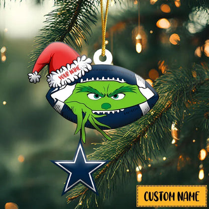 [TOUCHDOWN DEAL] NEW CUSTOMIZED NFL21 DCB DALLAS COWBOYS CHRISTMAS ACRYLIC ORNAMENT