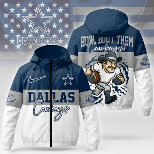 [TOUCHDOWN DEAL] NEW CUSTOMIZED NFL21 DCB DALLAS COWBOYS WINDBREAKER JACKET