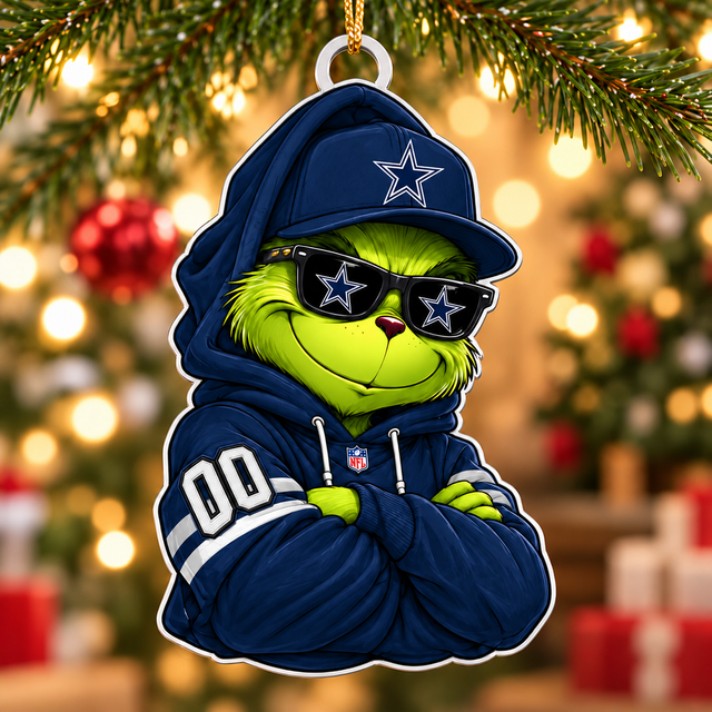 [TOUCHDOWN DEAL] NEW CUSTOMIZED NFL21 DCB DALLAS COWBOYS CHRISTMAS ACRYLIC ORNAMENT