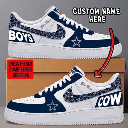 [TOUCHDOWN DEAL] NEW CUSTOMIZED NFL21 DCB DALLAS COWBOYS AF1 SNEAKERS