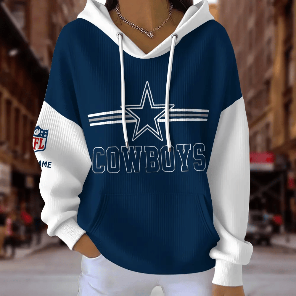 [TOUCHDOWN DEAL] NEW CUSTOMIZED NFL21 DCB DALLAS COWBOYS RIBBED HOODIE & SWEATSHIRT