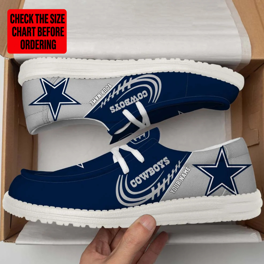 [TOUCHDOWN DEAL] NEW CUSTOMIZED NFL21 DCB DALLAS COWBOYS LOAFER SHOES