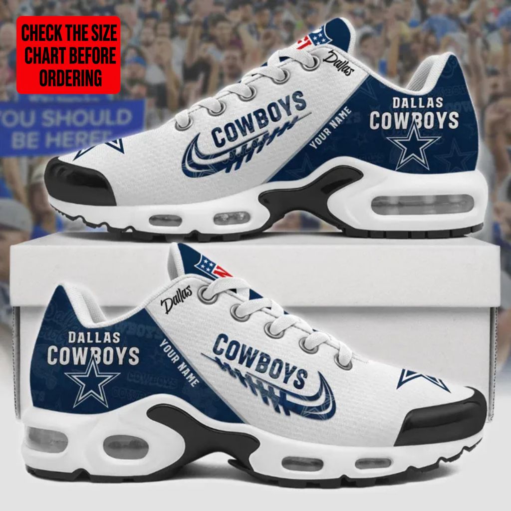 [TOUCHDOWN DEAL] NEW CUSTOMIZED NFL21 DCB DALLAS COWBOYS AIR MAX PLUS SNEAKERS