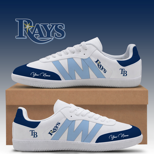 [HOMERUN DEAL] NEW CUSTOMIZED MLB21 TBR TAMPA BAY RAYS CLASSIC SNEAKERS