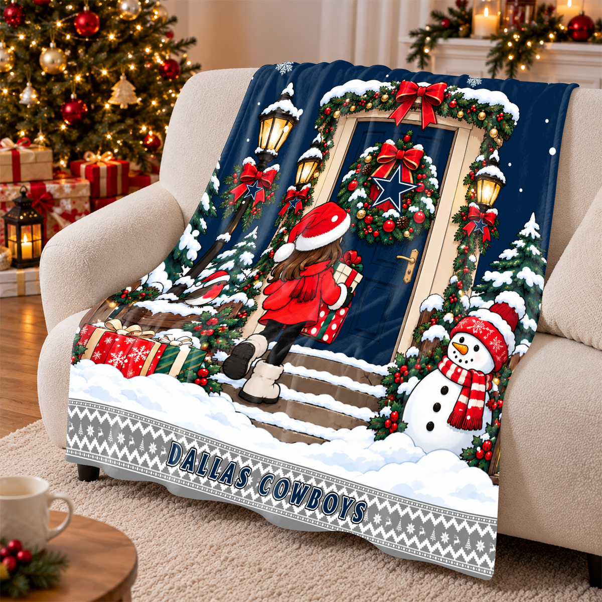 [TOUCHDOWN DEAL] NEW CUSTOMIZED NFL21 DCB THE COWBOYS FLEECE BLANKET