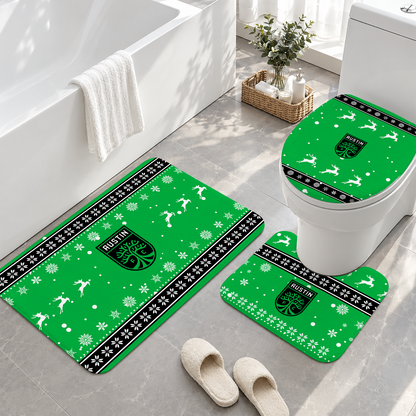 [GOAL DEAL] NEW CUSTOMIZED MLS21 ATF AUSTIN FC 3-PIECE BATHROOM RUG SET