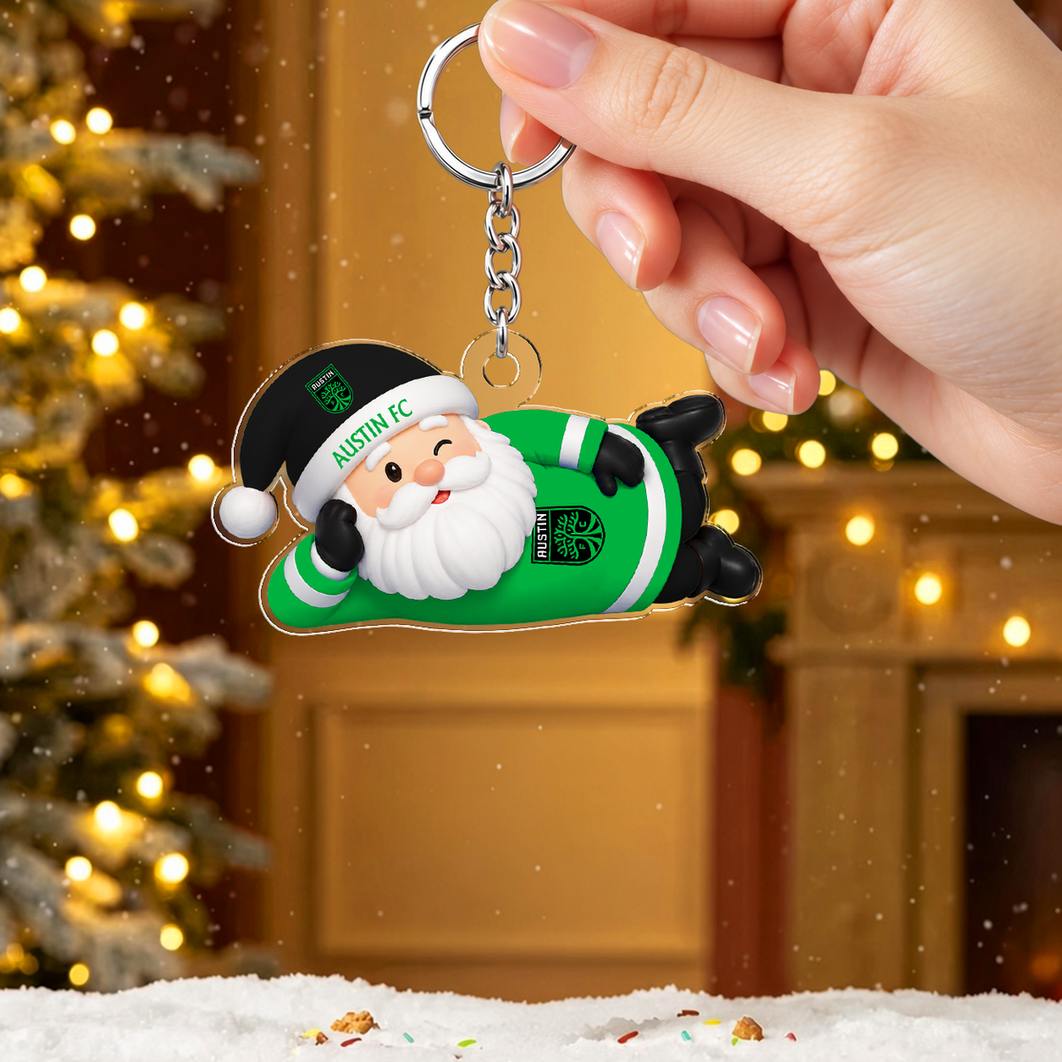 [GOAL DEAL] NEW CUSTOMIZED MLS21 ATF AUSTIN FC ACRYLIC KEYCHAIN