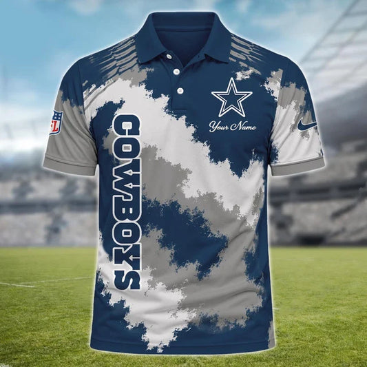 [TOUCHDOWN DEAL] NEW CUSTOMIZED NFL21 DCB DALLAS COWBOYS MULTICOLOR POLO SHIRT