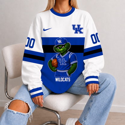 [SLAM DUNK DEAL] NEW CUSTOMIZED NCAA MAM22 KEW KENTUCKY WILDCATS STRAPPY UNISEX SWEATSHIRT