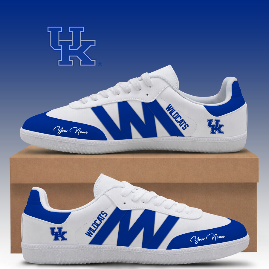 [SLAM DUNK DEAL] NEW CUSTOMIZED NCAA MAM22 KEW KENTUCKY WILDCATS CLASSIC SNEAKERS