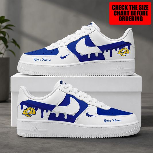 [TOUCHDOWN DEAL] NEW CUSTOMIZED NFL22 LAR LOS ANGELES RAMS AF1 SHOES