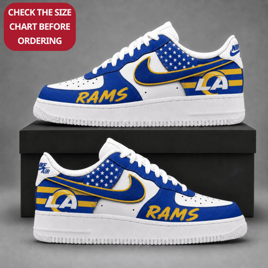 [TOUCHDOWN DEAL] NEW CUSTOMIZED NFL22 LAR LOS ANGELES RAMS AF1 SHOES