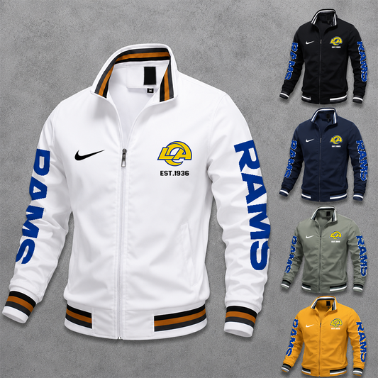 [TOUCHDOWN DEAL] NEW CUSTOMIZED NFL22 LAR LOS ANGELES RAMS MEN'S CASUAL JACKET