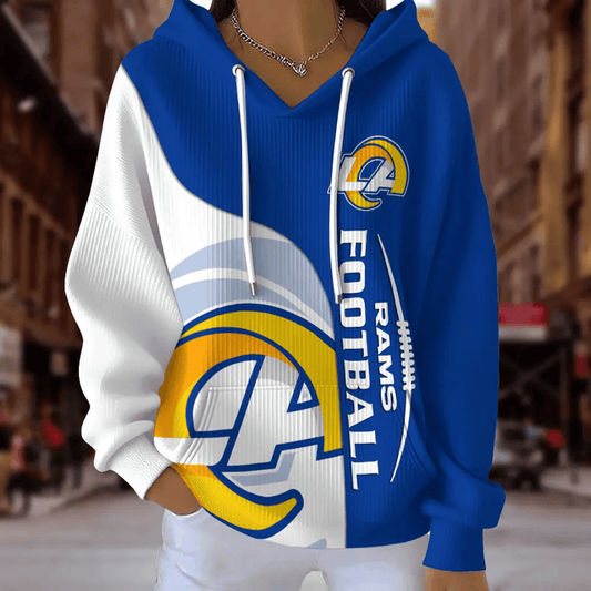 [TOUCHDOWN DEAL] NEW CUSTOMIZED NFL22 LAR LOS ANGELES RAMS RIBBED HOODIE & SWEATSHIRT