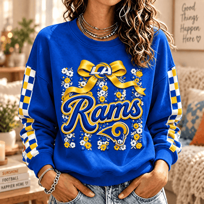 [TOUCHDOWN DEAL] NEW CUSTOMIZED NFL22 LAR LOS ANGELES RAMS  UNISEX SWEATSHIRT