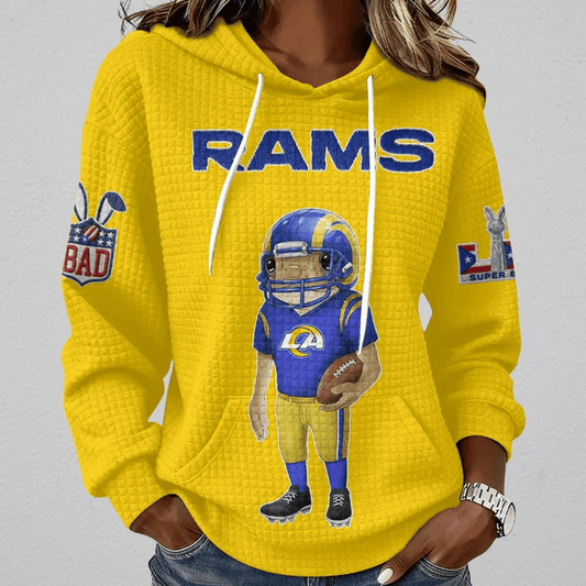[TOUCHDOWN DEAL] NEW CUSTOMIZED NFL22 LAR LOS ANGELES RAMS UNISEX HOODED SWEATSHIRT