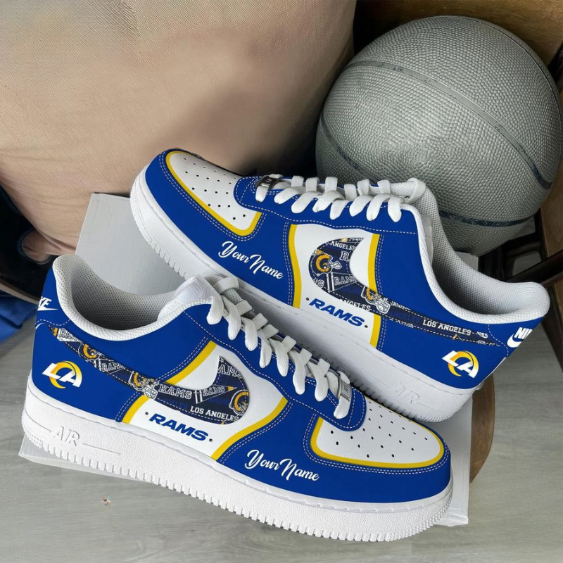 [TOUCHDOWN DEAL] NEW CUSTOMIZED NFL22 LAR LOS ANGELES RAMS AF1 SNEAKERS