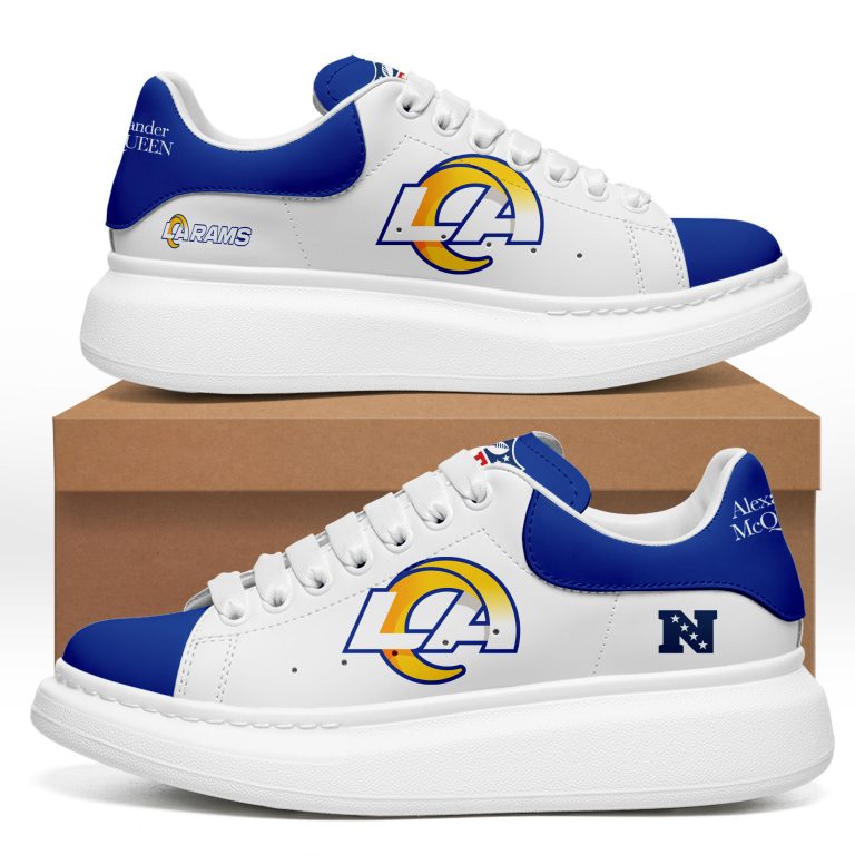 [TOUCHDOWN DEAL] NEW CUSTOMIZED NFL22 LAR LOS ANGELES RAMS MCQUEEN SHOES
